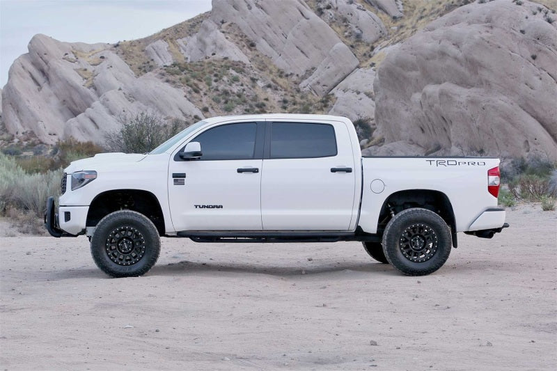 Fabtech 16-19 Toyota Tundra TRD PRO 4WD 4in Perf. System w/DL 2.5 Resi Coilovers & Rear DL Shocks K7078DL K7078DL Photo - Mounted