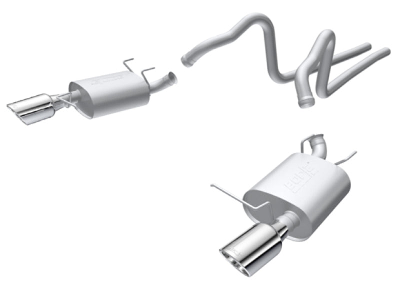 Borla 2011 Ford Mustang 3.7L 6cyl 6spd RWD SS S-Type Catback Exhaust 140375 140375 Photo - Primary