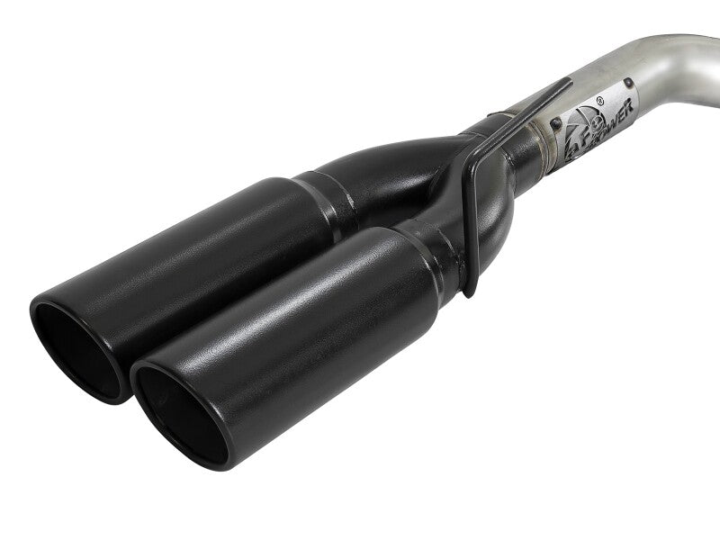 aFe 23-24 GM Trucks L6-3.0L (td) LZ0 Vulcan Series 3in 304 SS DPF-Back Exhaust System w/ Black Tip 49-34146-B 49-34146-B Photo - Close Up