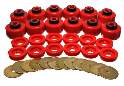 Energy Suspension Body Mount Set Red Cadillac Escalade Base 2000-2006 3.4156R Photo - Primary