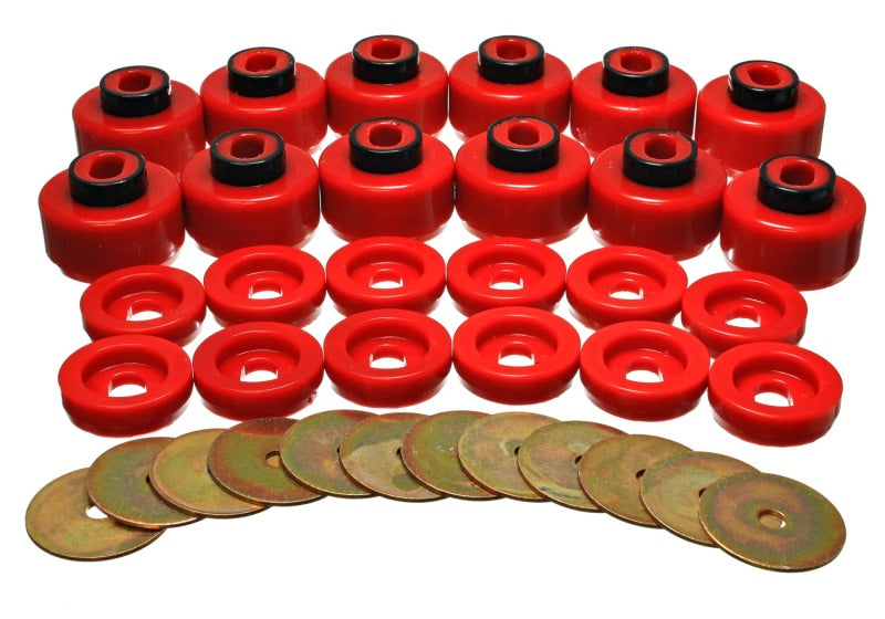 Energy Suspension Body Mount Set Red Cadillac Escalade Base 2000-2006 3.4156R Photo - Primary