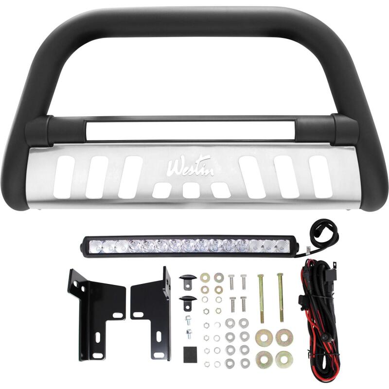 Westin 2005-2015 Toyota Tacoma Ultimate LED Bull Bar - Textured Black 32-1605L 32-1605L Photo - Unmounted
