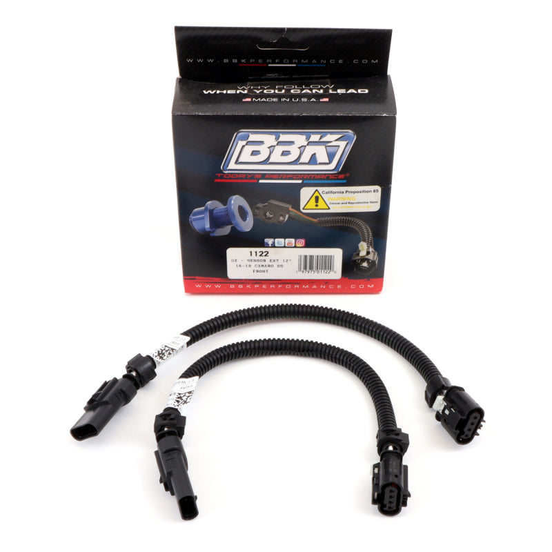 BBK 16-20 GM Camaro 6.2L SS Manual Trans O2 Sensor Wire Harness Extensions (Front) 1122 1122 Photo - Primary