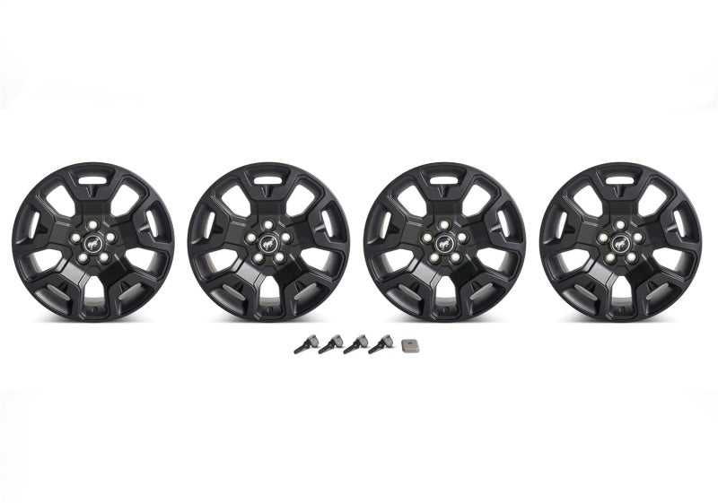 Ford Racing 2021+ Bronco Sport 17in Low Gloss Black Wheel Kit M-1007K-S17BSB M-1007K-S17BSB Photo - Unmounted