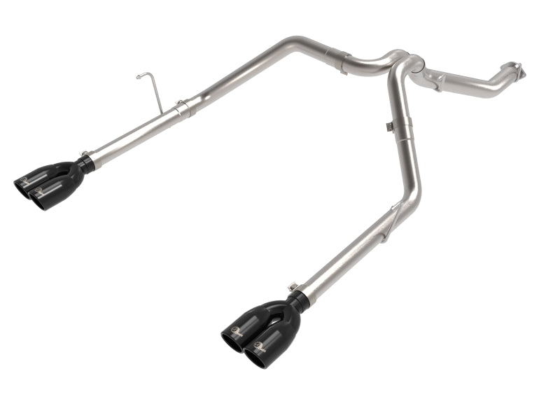 aFe Vulcan Series 3in 304SS DPF-Back 21 Jeep Gladiator V6-3.0L (td) Dual Black Tip 49-38095-B 49-38095-B Photo - Primary