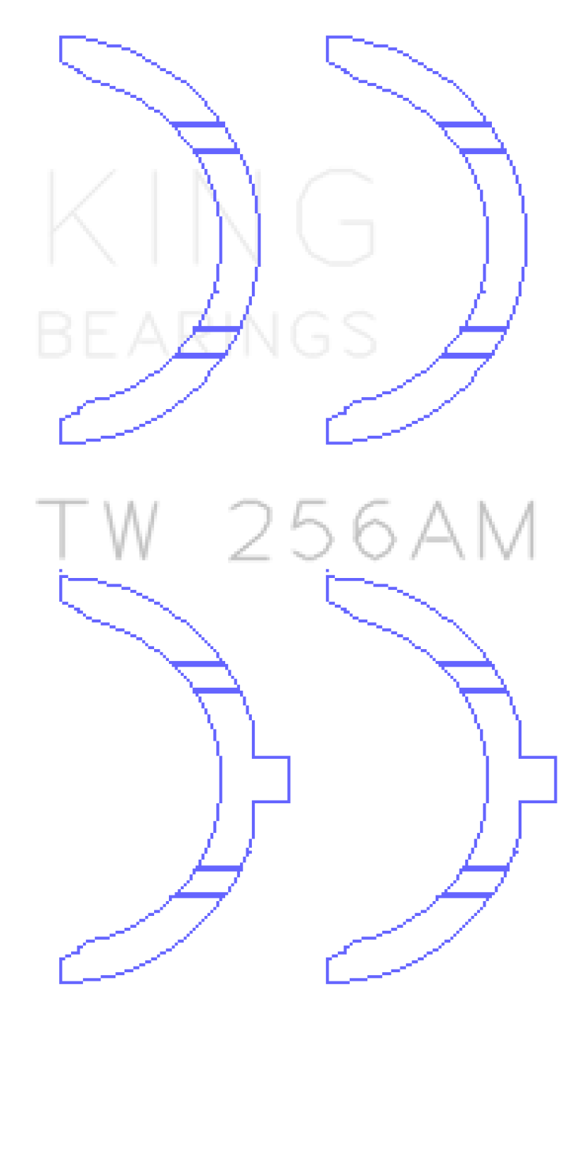 King Engine Bearings King Mazda JE/JE06/JE07 Thrust Washer Set of 2 TW256AM TW256AM Photo - Primary