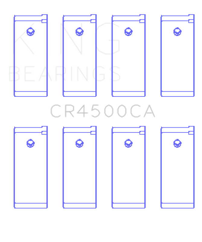 King Engine Bearings Nissan Yd22/Yd25 (Size +0.50mm) Connecting Rod Bearing Set CR4500CA0.5 CR4500CA0.5 Photo - Primary