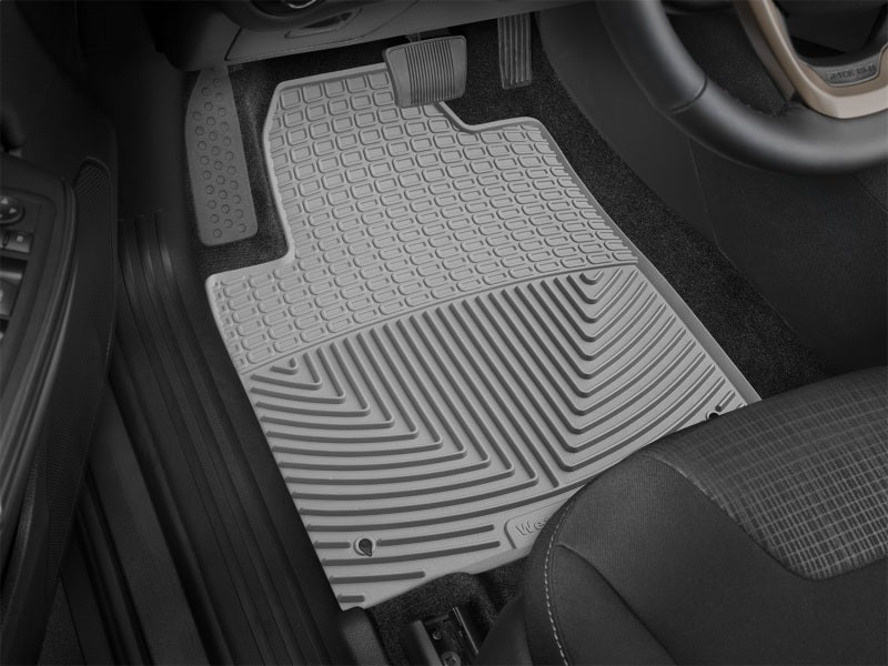 WeatherTech 2015 Jeep Cherokee Front Rubber Mats - Grey W383GR W383GR Photo - Mounted