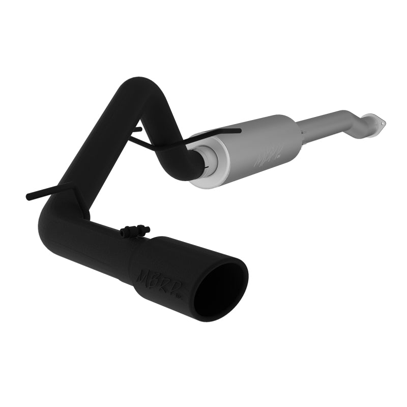 MBRP 2016 Toyota Tacoma 3.5L Cat Back Single Side Exit Black Exhaust System S5338BLK Photo - Primary
