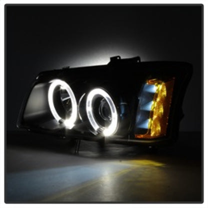 Spyder Chevy Silverado 1500 03-06 Projector LED Halo LED Amber Reflctr Blk PRO-YD-CS03-AM-BK 5009456 5009456 Photo - Unmounted