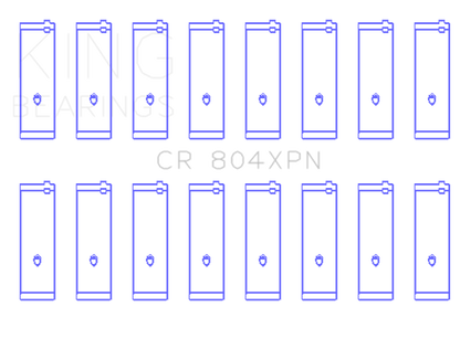 King Engine Bearings King Ford 283 / 302 (Size STD) Performance Rod Bearing Set CR804XPN CR804XPN Photo - Primary