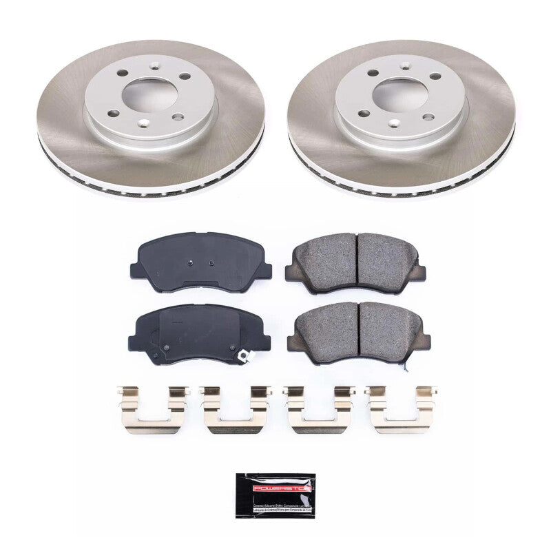 PowerStop Power Stop 12-17 Kia Rio Front Semi-Coated Rotor Kit SC6508 SC6508 Photo - Primary