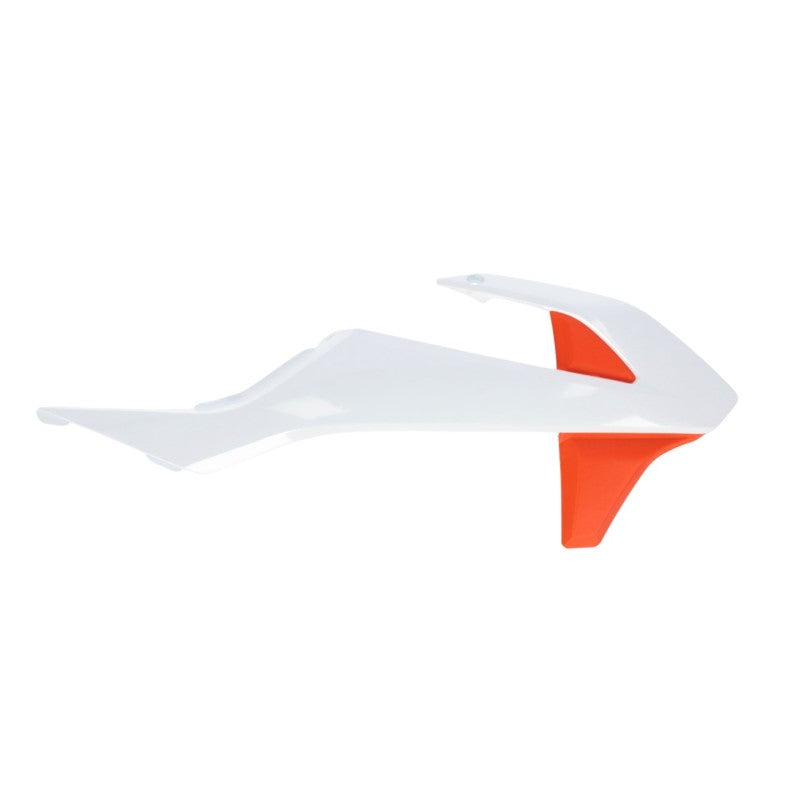 Acerbis 21-23 GasGas MC50/ MC-E5/ 16-23 KTM SX50/SX-E5/ SX-E3 Radiator Shroud - White/Orange 2980605412 2980605412 Photo - Primary