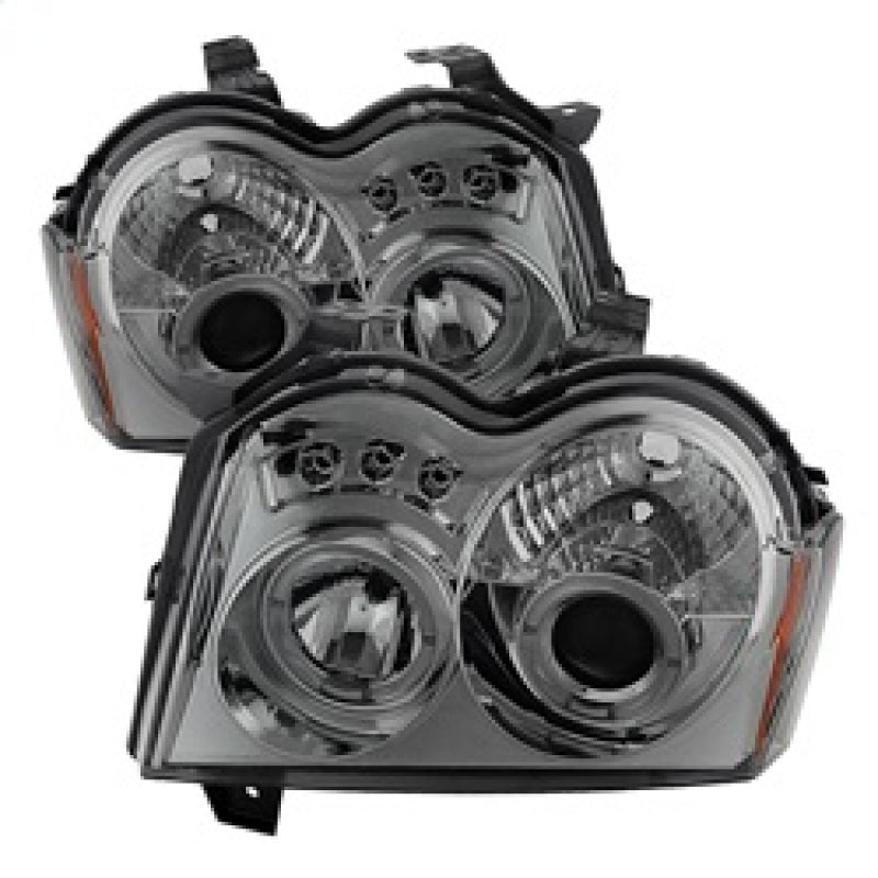 Spyder Jeep Grand Cherokee 05-07 Projector Headlights LED Halo LED Smke PRO-YD-JGC05-HL-SMC 5011114 5011114 Photo - Primary