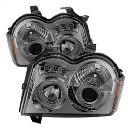 Spyder Jeep Grand Cherokee 05-07 Projector Headlights LED Halo LED Smke PRO-YD-JGC05-HL-SMC 5011114 5011114 Photo - Primary