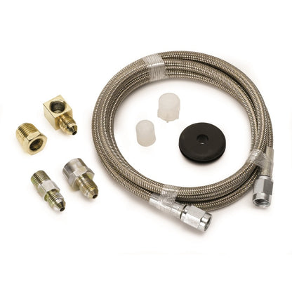Autometer Line Braided Stainless Steel #3 Dia. 4Ft. Length -3An 1/8" Npt fitting 3235 Photo - Primary
