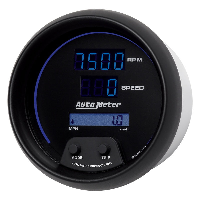 Autometer 3-3/8" Tachmeter/Speedometer Combo, 8K Rpm/260 Mph, Electric, Cobalt 6987 User 2