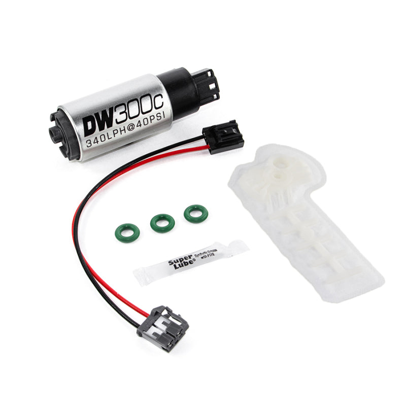 DeatschWerks 340lph compact fuel pump w/ 1010 install kit 9-307-1010 Photo - Primary