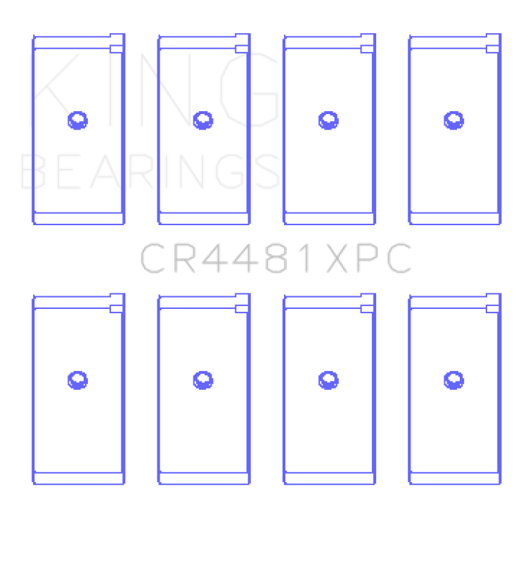 King Engine Bearings Mitsubishi 4G63/4G64/->1992 (Size +.026mm) Connecting Rod Bearing Set CR4481XPC.026 CR4481XPC.026 Photo - Primary