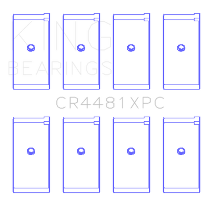 King Engine Bearings Mitsubishi 4G63/4G64/->1992 (Size +.026mm) Connecting Rod Bearing Set CR4481XPC.026 CR4481XPC.026 Photo - Primary