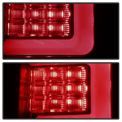 Spyder 07-10 Jeep Grand Cherokee Light Bar LED Tail Lights - Black Smoke ALT-YD-JGC07V2-LB-BSM 5086662 5086662 Photo - Unmounted