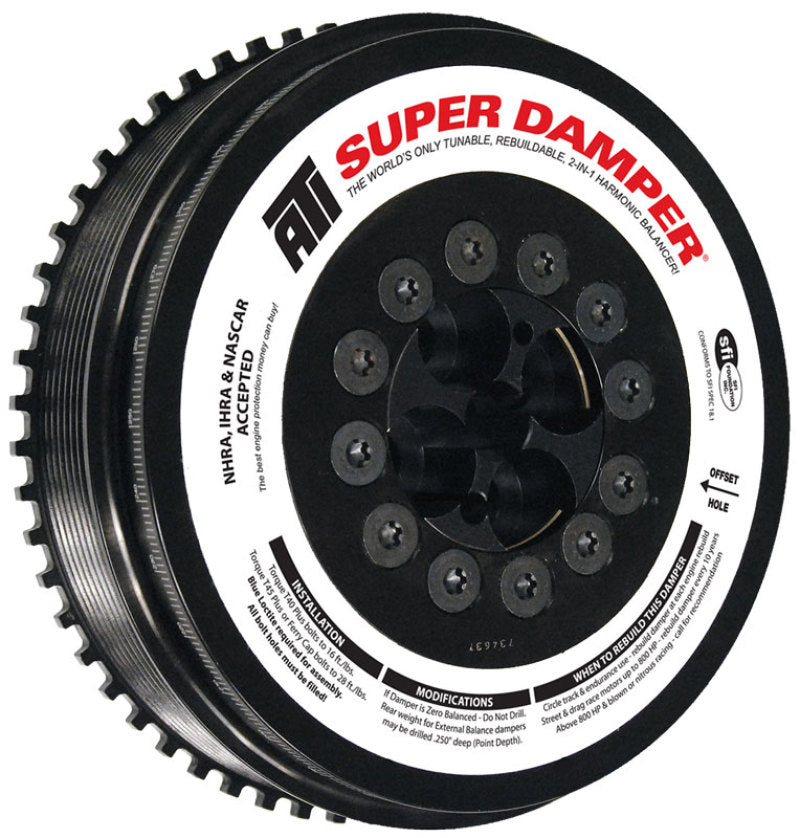 ATI Damper - 7.98in - Steel - 8 Grv - Cummins - 07.5-15 6.7L w/Reluctor Wheel - 3 Ring Hvy - Diesel ATI917375 ATI917375 Photo - Primary