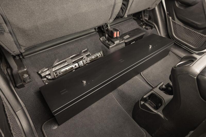 Tuffy Products Tuffy 2019+ Jeep Gladiator Underseat Lockbox W/ Keyed Lock 387-01 387-01 Photo - Close Up