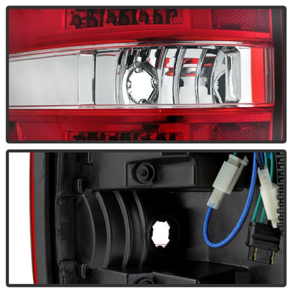 SPYDER xTune 09-14 Ford F-150 Light Bar LED Tail Lights - Red Clear (ALT-JH-FF15009-LBLED-RC) 9042201 9042201 Photo - Unmounted