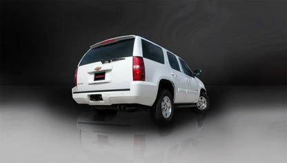 Corsa Performance 07-08 Chevrolet Tahoe 5.3L V8 Black Sport Cat-Back Exhaust 14207BLK Photo - Mounted