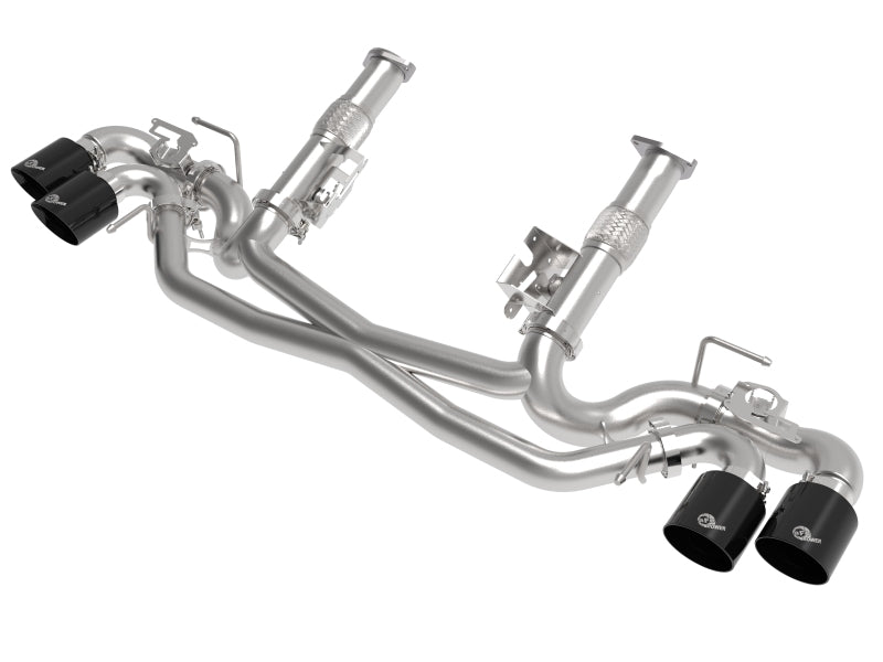 AFe MACH Force-Xp 304 Stainless Steel Cat-Back Exhaust Black 2020 Chevrolet Corvette C8 49-34124NM-B 49-34124NM-B Photo - Primary