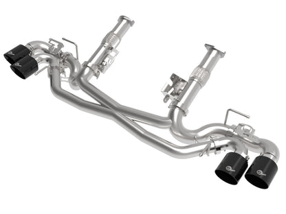 AFe MACH Force-Xp 304 Stainless Steel Cat-Back Exhaust Black 2020 Chevrolet Corvette C8 49-34124NM-B 49-34124NM-B Photo - Primary