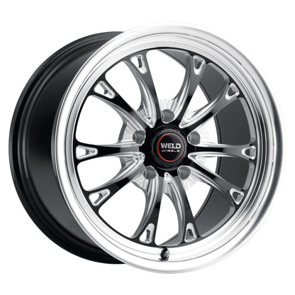Weld S157 17X11 Belmont Drag 5X120.65 ET43 BS7.75 Gloss Black MIL Dia 78.1 S15771163P43 S15771163P43 Photo - Primary
