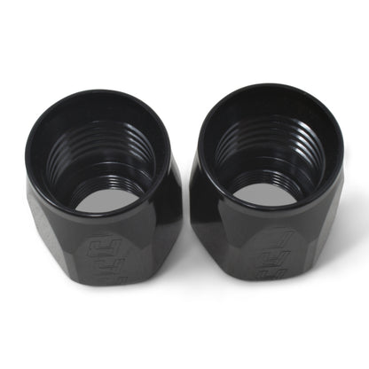 Russell Performance 2-Piece -10 AN Full Flow Swivel Hose End Sockets (Qty 2) - Polished and Black 615543 615543 Photo - out of package