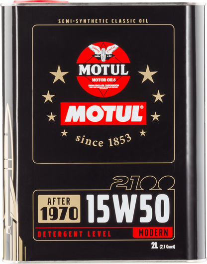Motul 15W50 Classic 2100 Oil - 10x2L 104512 104512 Photo - Primary