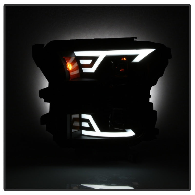 SPYDER xTune 15-17 Ford F-150 DRL LED Light Bar Projector Headlights - Black Smoke (PRO-JH-FF15015-LB-BSM) 9042942 9042942 Photo - Unmounted