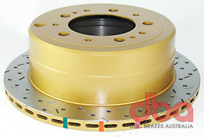 DBA 98-05 Lexus LX 470 / 98+ Toyota Landcruiser 100 Series Rear Drilled & Slotted 4000 Series Rotor 4789XS 4789XS Photo - Primary