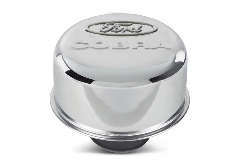 Ford Racing Chrome Breather Cap w/ Ford Cobra Logo 302-225 302-225 Photo - Unmounted