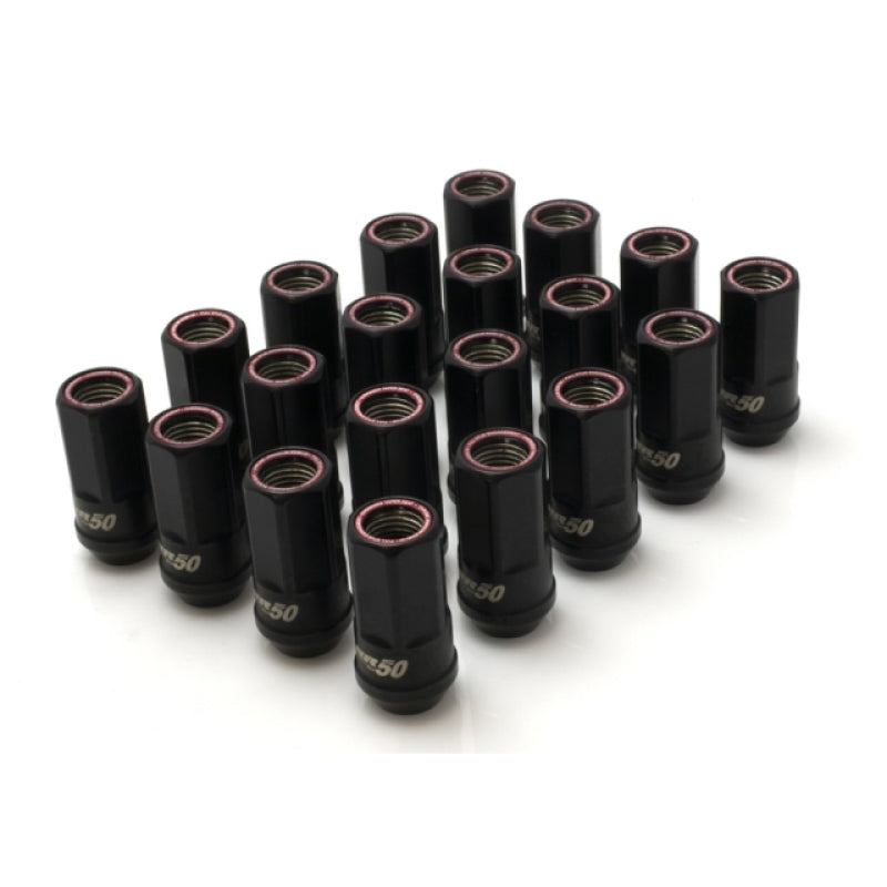 Wheel Mate Muteki HR50 Open End Lug Nuts - Black w/ Red Ring 14x1.50 HR5007BR HR5007BR User 1