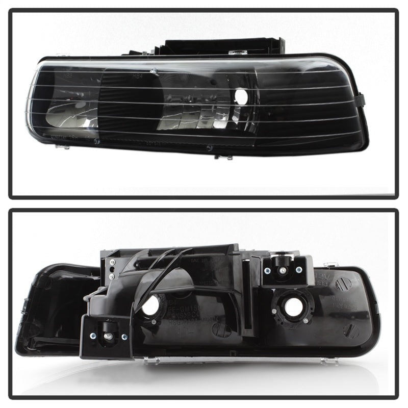 SPYDER Xtune Chevy TahOE 00-06 Amber Crystal Headlights Black HD-JH-CSIL99-BK 5064240 5064240 Photo - Unmounted
