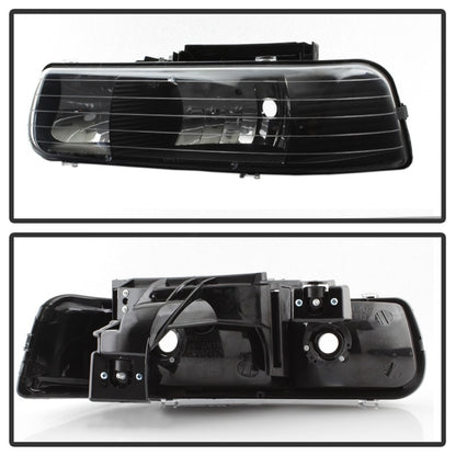 SPYDER Xtune Chevy TahOE 00-06 Amber Crystal Headlights Black HD-JH-CSIL99-BK 5064240 5064240 Photo - Unmounted