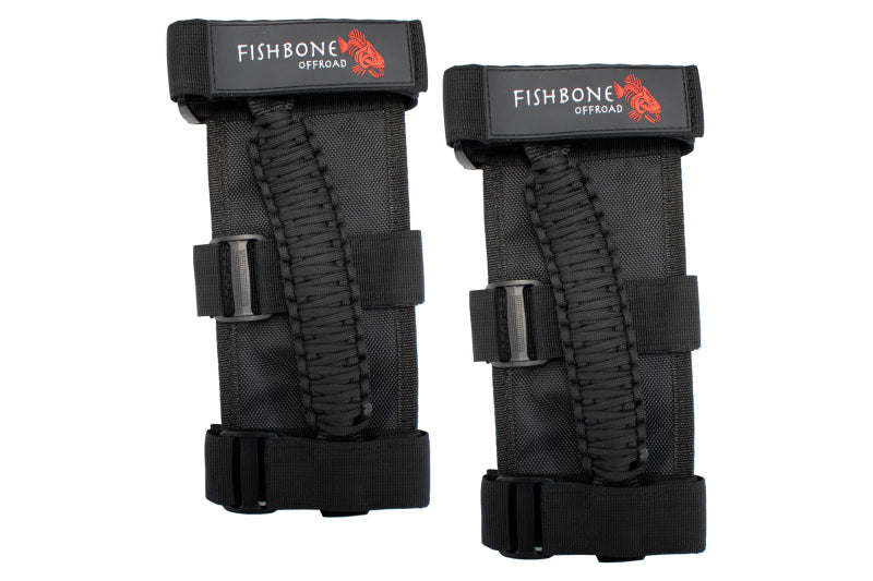 Fishbone Offroad Paracord Grab Handles w/Three Straps - Black FB55279 FB55279 Photo - Primary