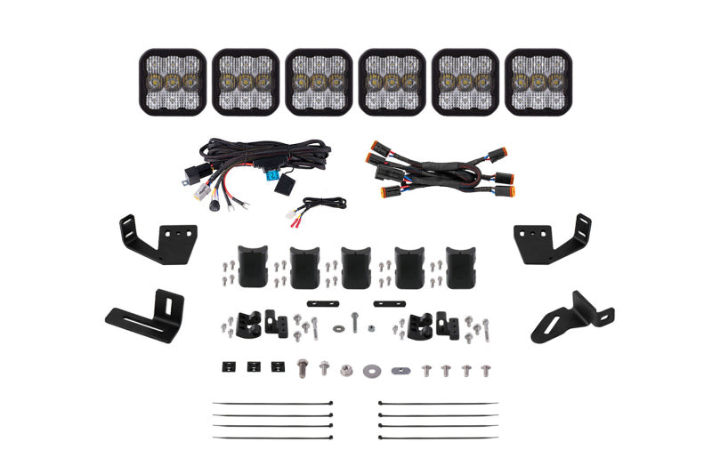 Diode Dynamics Prinsu/Sherpa Roof Racks SS5 6-Pod CrossLink Mounting Kit - Pro White Combo DD7820 DD7820 Photo - Primary