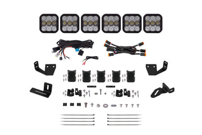 Diode Dynamics Prinsu/Sherpa Roof Racks SS5 6-Pod CrossLink Mounting Kit - Pro White Combo DD7820 DD7820 Photo - Primary