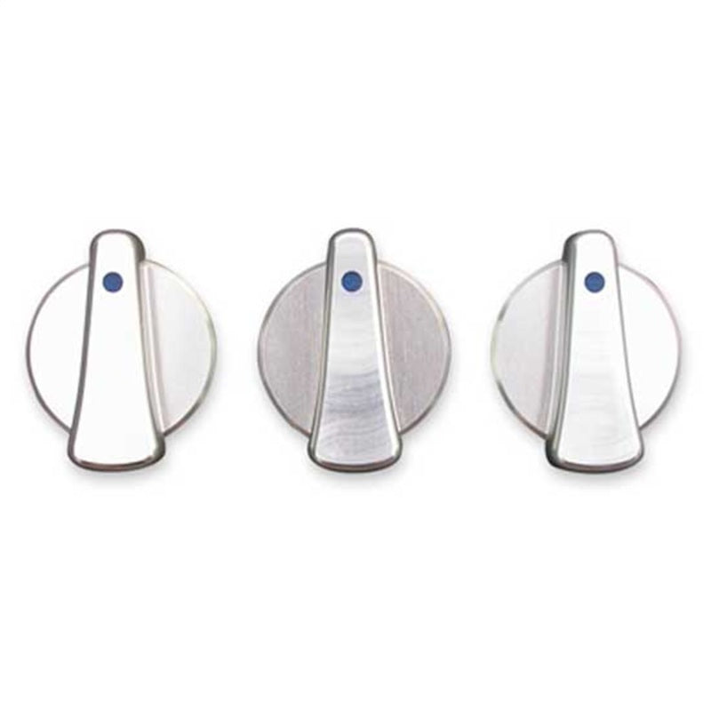 Rugged Ridge 3-Pc Alu Climate Control Knob Set Blue 99-06TJ 11420.03 11420.03 Photo - Primary
