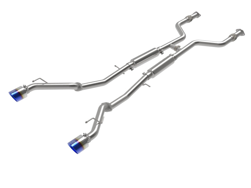 aFe POWER Takeda 2023 Nissan Z 2 1/2in 304 SS Cat-Back Exhaust System w/ Blue Flame Tips 49-36138-L 49-36138-L Photo - Primary