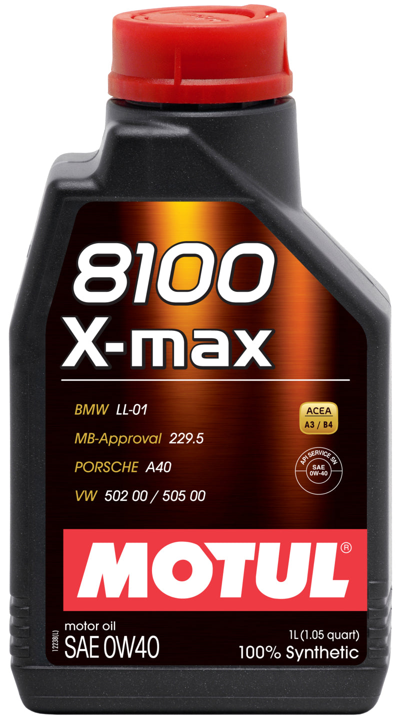 Motul Factory Approved 100% Synthetic Engine Oils, 8100 X-max 104531 Photo - Primary