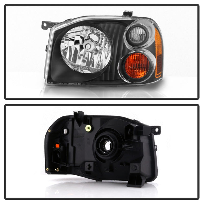 SPYDER xTune 01-04 Nissan Frontier OEM Headlights - Black (HD-JH-NF01-AM-BK) 9042768 9042768 Photo - Unmounted