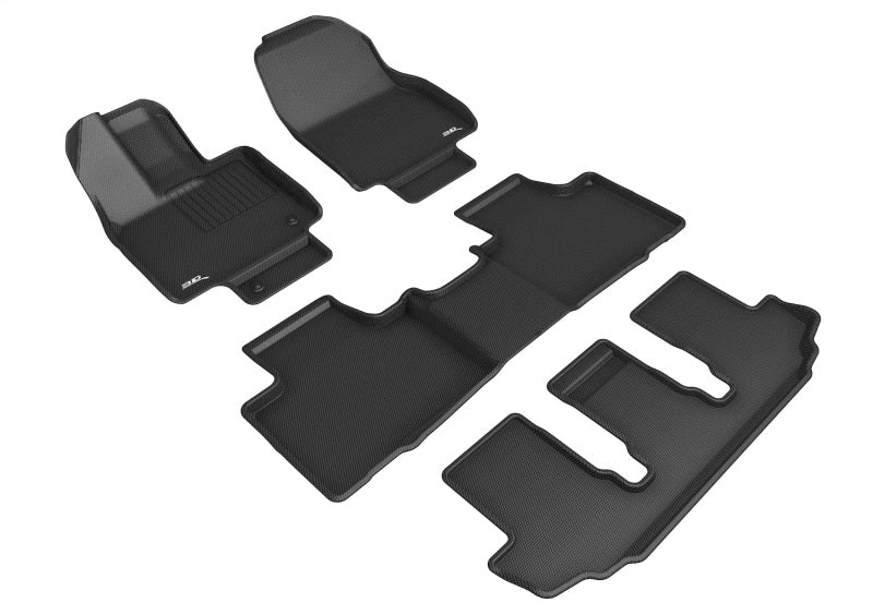 3D MAXpider 3D MAXider 20-23 Toyota Highlander Gas 8-Seat Kagu Black Floor Mat - Row 1/2/3 L1TY26201509 L1TY26201509 Photo - Primary