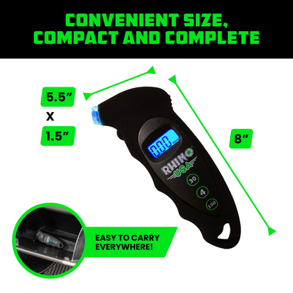 Rhino USA Digital Tire Pressure Gauge 150 Psi (Black) RGAUGE-DIGBLK RGAUGE-DIGBLK User 1