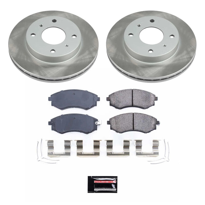 PowerStop Power Stop 00-06 Nissan Sentra Front Semi-Coated Rotor Kit SC656 SC656 Photo - Primary